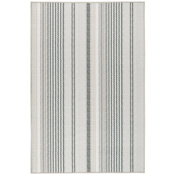 Gradation Ticking Grey Machine Washable Rug - Modern Komfort Canada