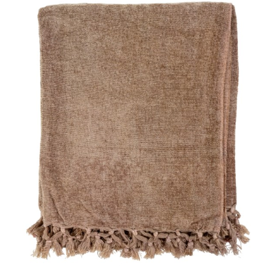 Ultra Soft Chenille Throw Beige