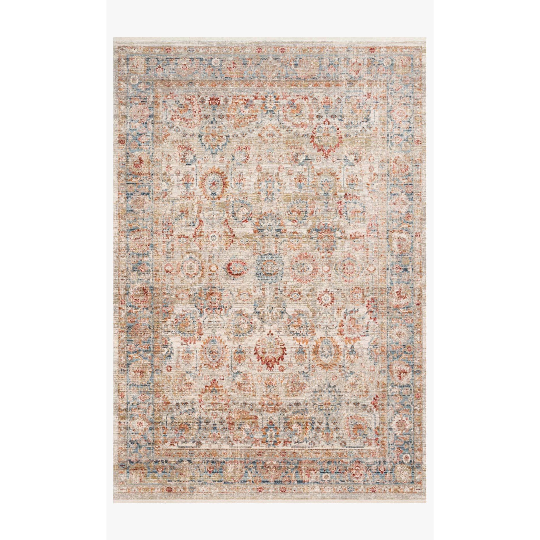Claire Rug 02 Ivory / Ocean Modern Komfort