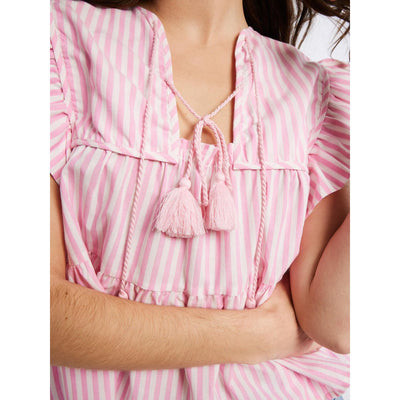 Chelsea Top | Bubblegum Stripe