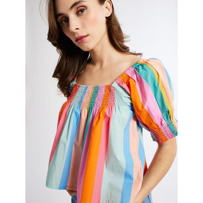 Caro Top | Confetti Stripe