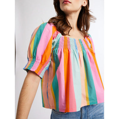 Caro Top | Confetti Stripe