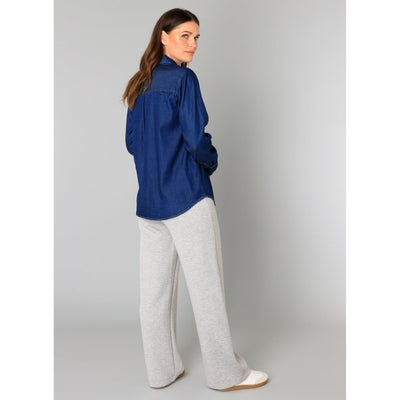 Beatrice Button-Up Shirt | Dark Blue Denim