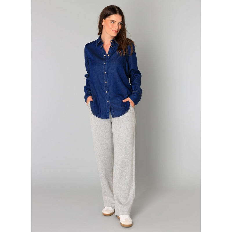 Beatrice Button-Up Shirt | Dark Blue Denim