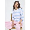 Milda Tee | White / Blue