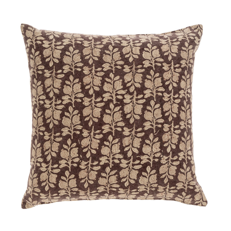 Arbor Block Print Pillow  | Plum