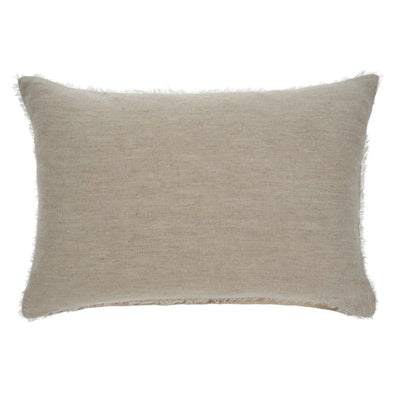 Lina Linen Lumbar Pillow | Chambray
