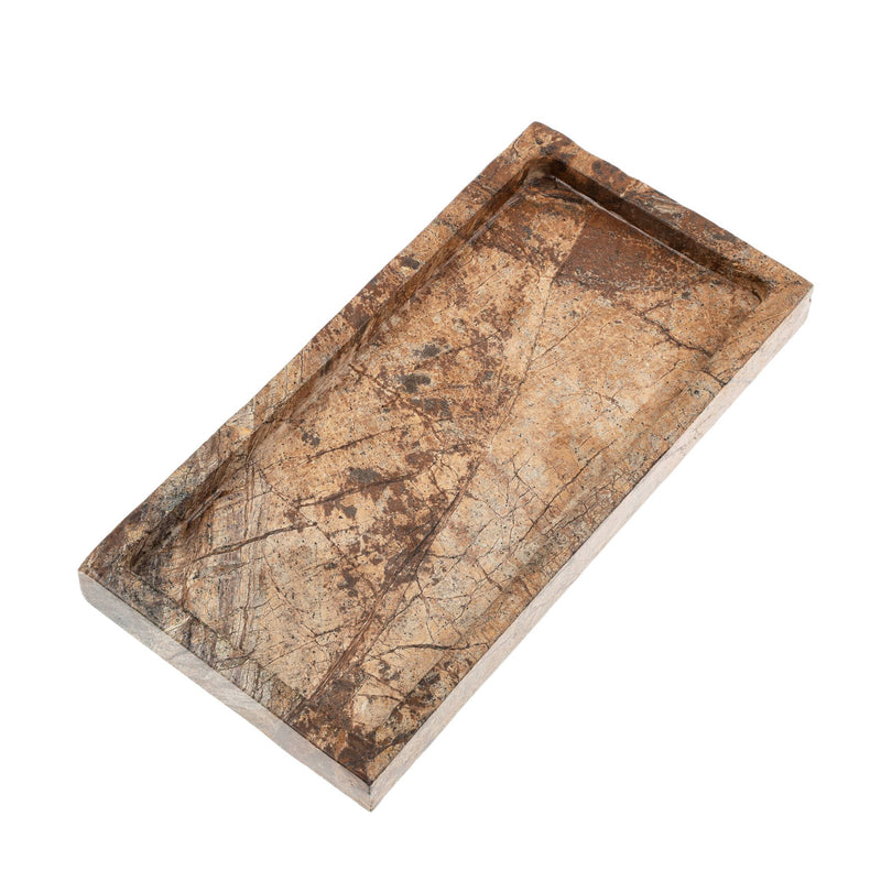 Rectangular Rainforest Marble Tray