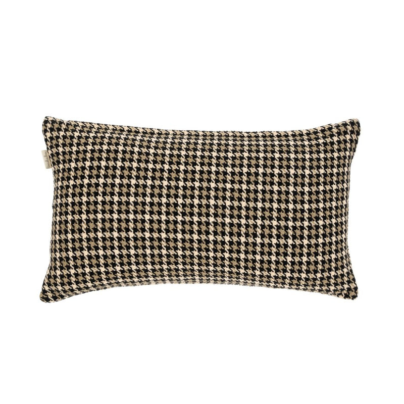 Brown Houndstooth Pillow