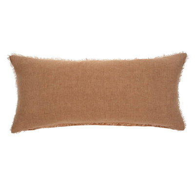 Lina Linen Lumbar Pillow | Terracotta