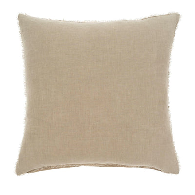 Lina 24x24 Linen Pillow | Driftwood