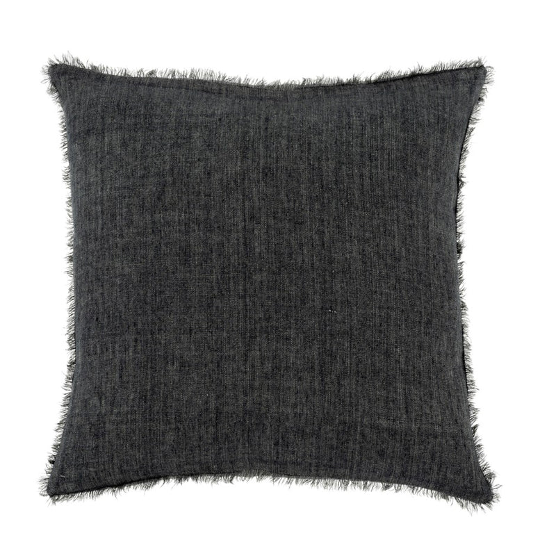 Lina 20x20 Linen Pillow | Charcoal