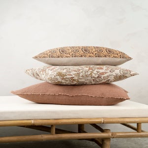 Lina 24x24 Linen Pillow | Rooibos