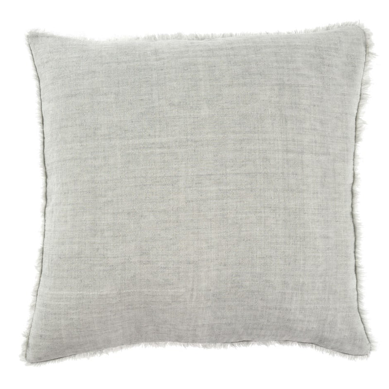 Lina 24x24 Linen Pillow | Flint Grey