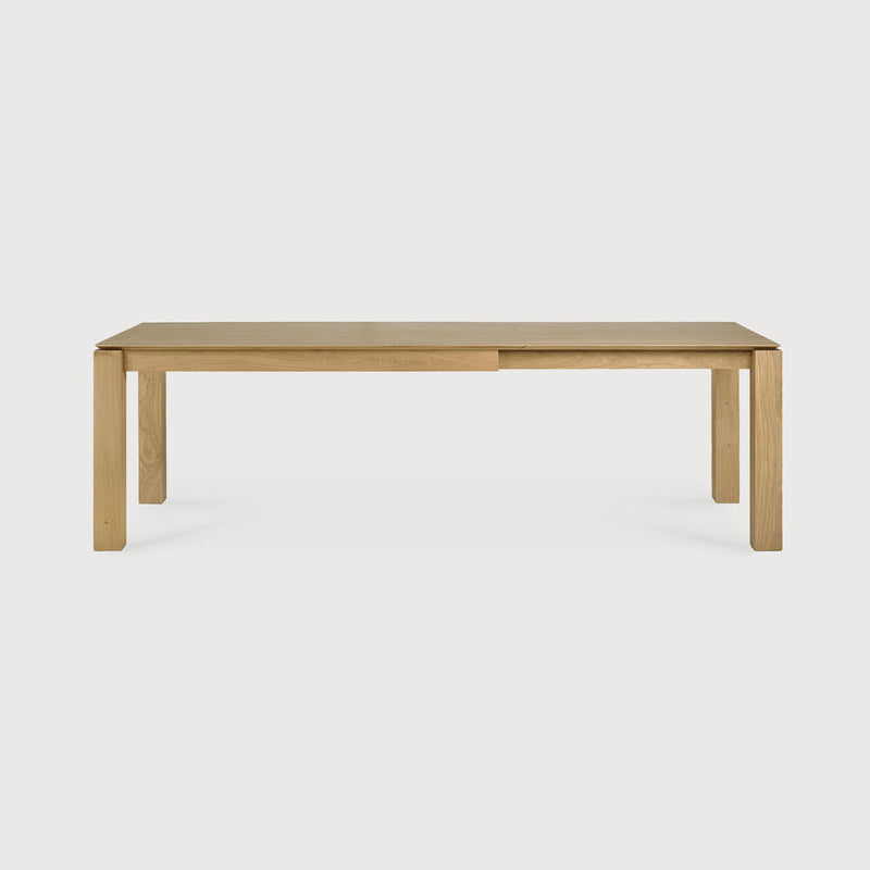 Oak Slice Extendable Dining Table