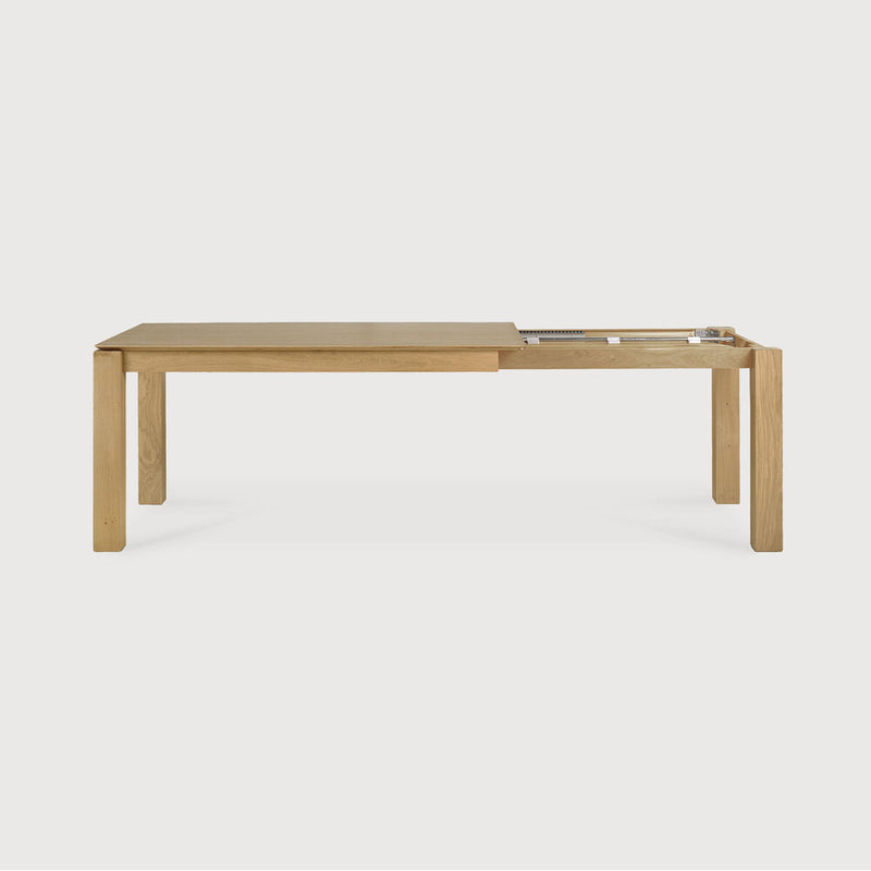 Oak Slice Extendable Dining Table