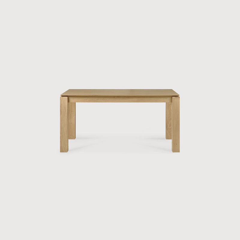 Oak Slice Extendable Dining Table