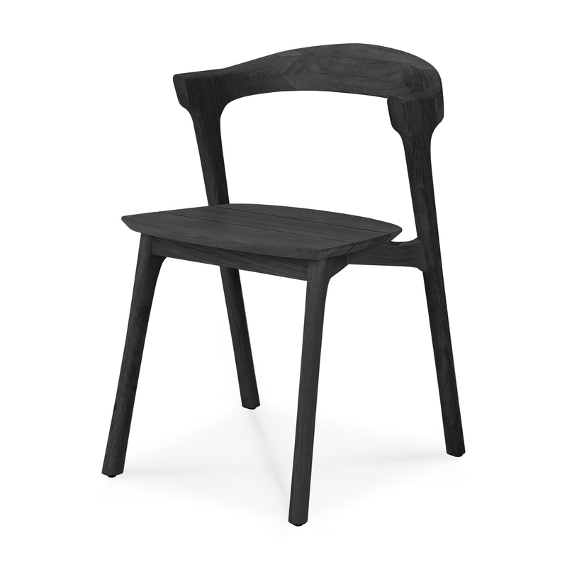 Teak Bok Outdoor Dining Chair | Black