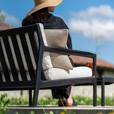 Jack Outdoor 3-Seater Sofa | Teak Black