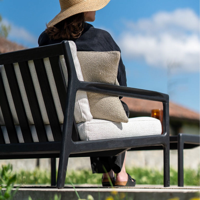 Jack Outdoor 3-Seater Sofa | Teak Black