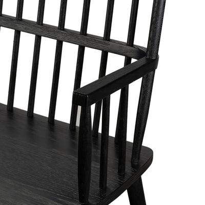 Aspen Large Dining Bench | Black