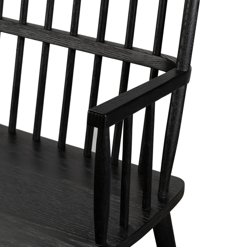 Aspen Large Dining Bench | Black