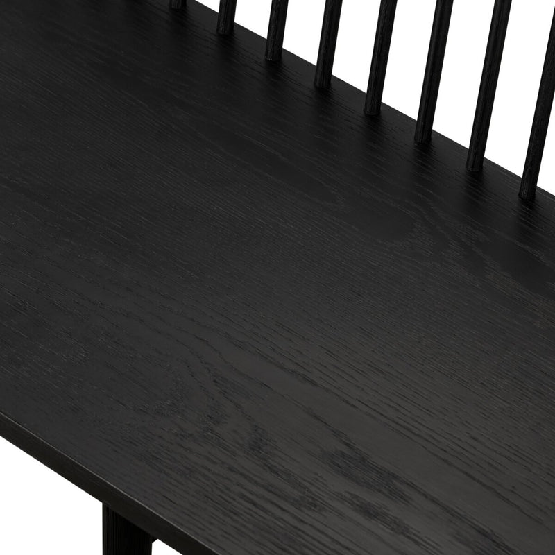 Aspen Large Dining Bench | Black