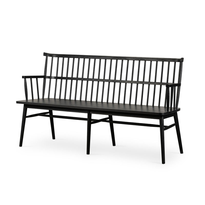 Aspen Large Dining Bench | Black