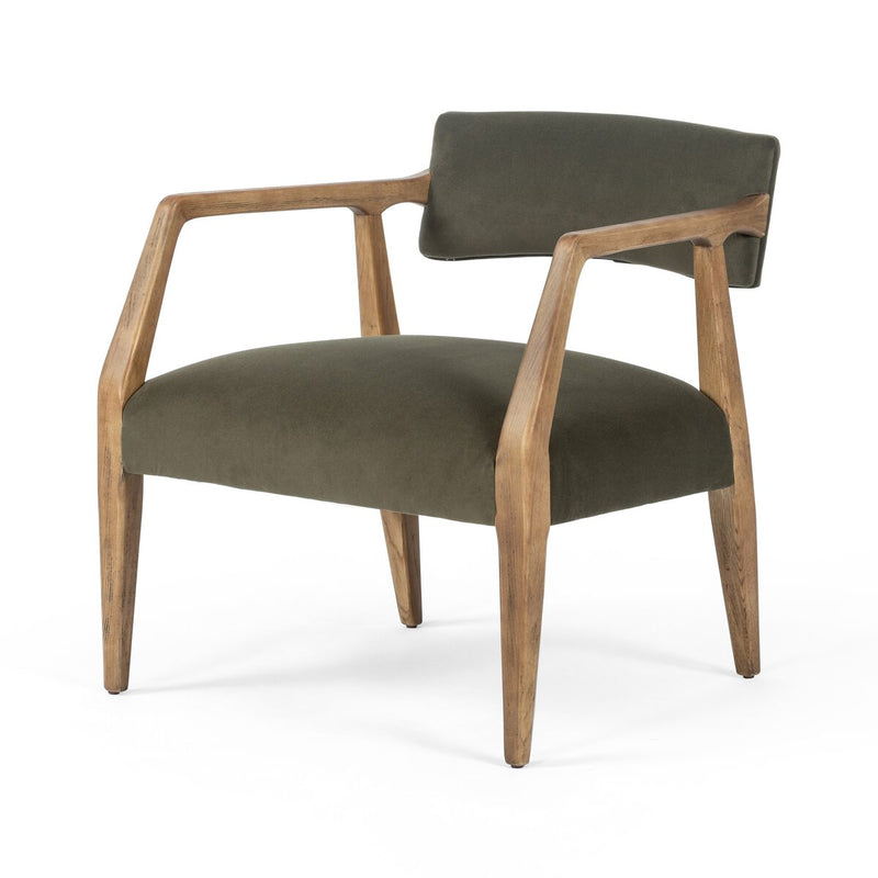 Tenlia Lounge Chair | Velvet Loden