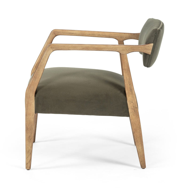 Tenlia Lounge Chair | Velvet Loden