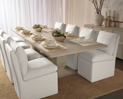 Rosedale Wheeled Dining Chair | Effie Linen