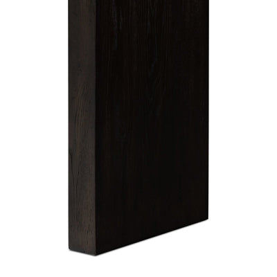 Mariya Oak Console Table | Smoked Black