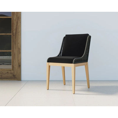Sorrento Outdoor Dining Chair | Black