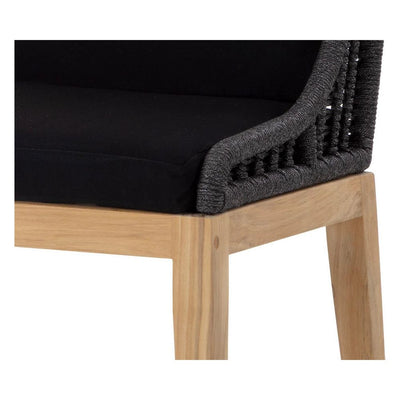Sorrento Outdoor Dining Chair | Black