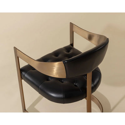 Benny Dining Armchair | Antique Brass