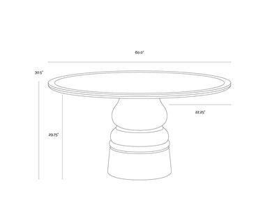 Piatto 60" Dining Table