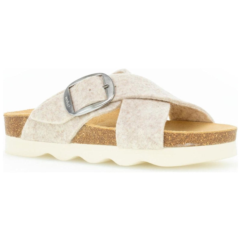 Filz Slip-on Sandal | Beige