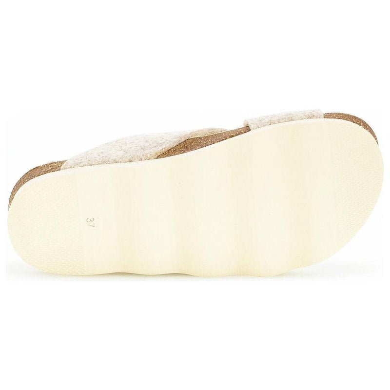 Filz Slip-on Sandal | Beige