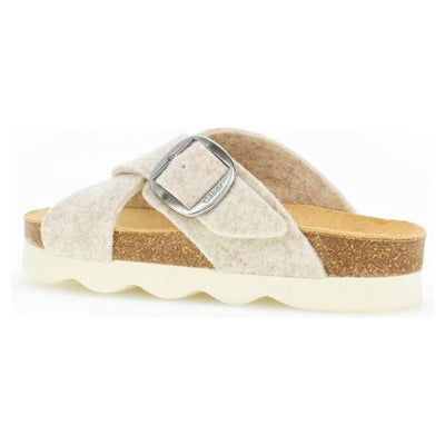 Filz Slip-on Sandal | Beige