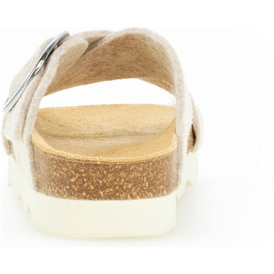 Filz Slip-on Sandal | Beige