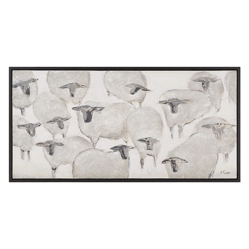 Mouton Framed Canvas
