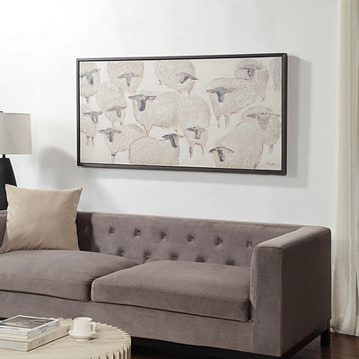 Mouton Framed Canvas