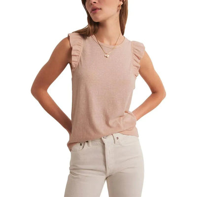 Marielle Flutter Tank | Soft Pink