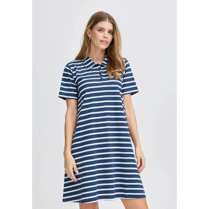 Samma Dress | Navy Blazer Mix