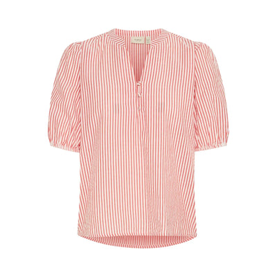 Cayla Blouse | Cayenne stripes