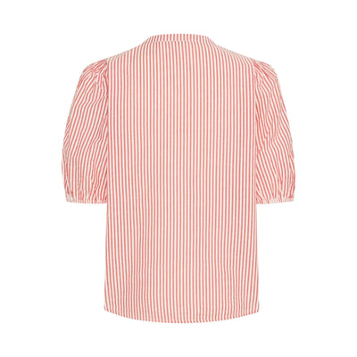 Cayla Blouse | Cayenne stripes