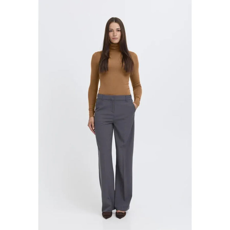 Pamila Roll Neck T-Shirt | Toffee