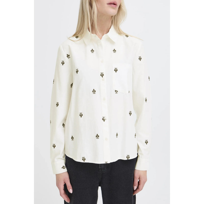 Hilou Shirt | Asphalt Boho Emb