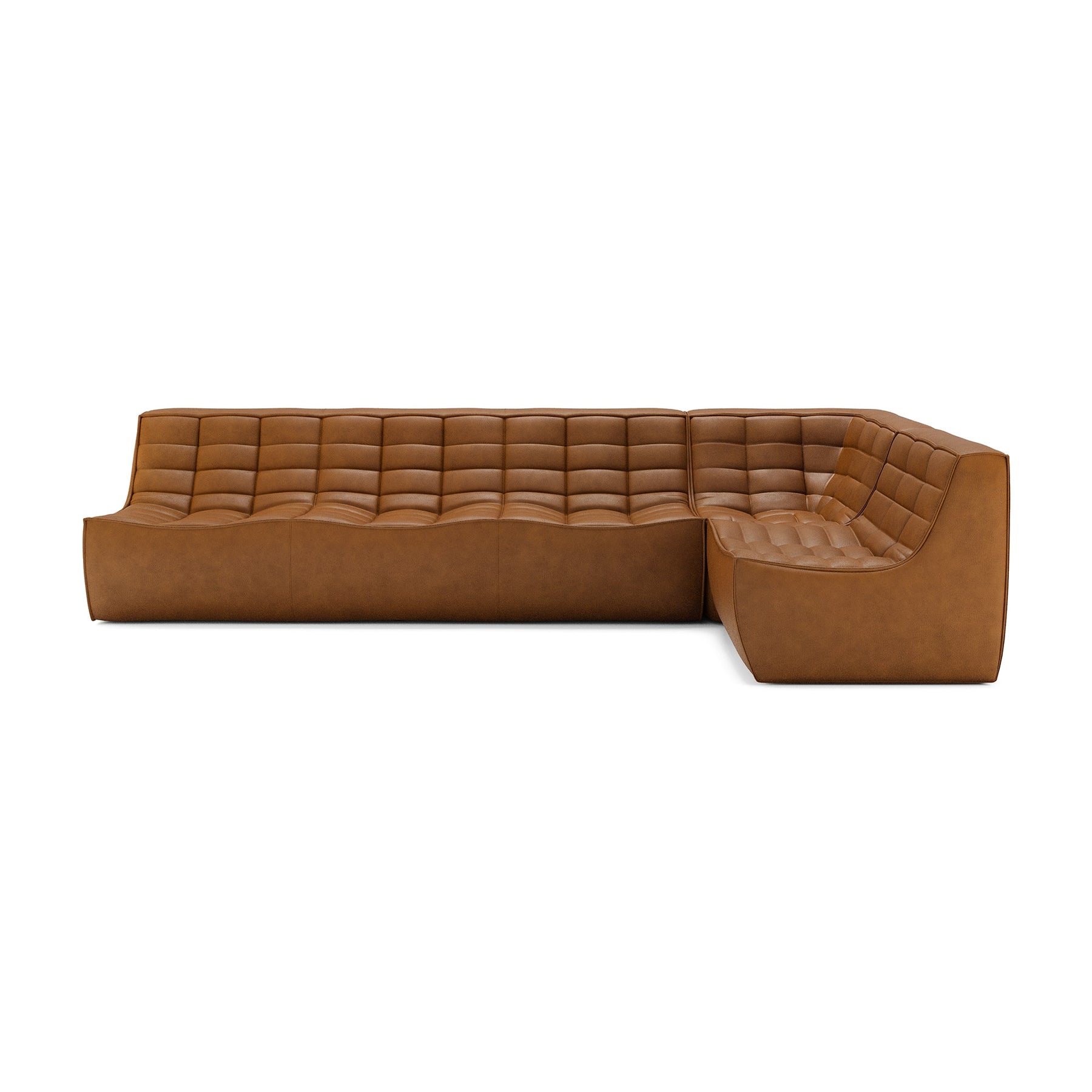 N701 Modular Sofa | 5-Seater Long | Old Saddle Aniline Leather – Modern ...
