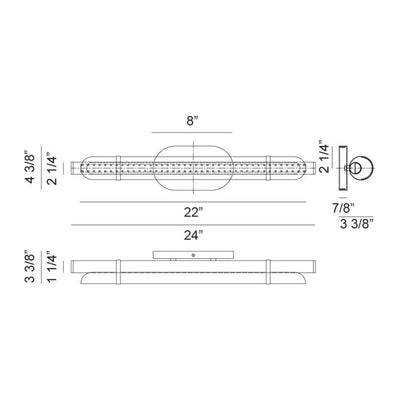 Finnegan LED 24" Wall Sconce